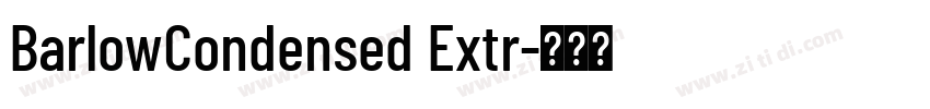 BarlowCondensed Extr字体转换